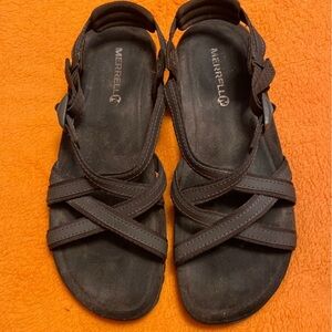 Merrell Dark Brown Strappy Sandals